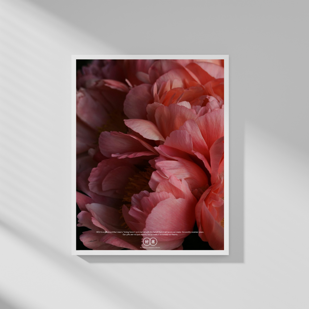 호의 명화 인테리어 포스터 그림액자 풍수지리액자 개업선물 돈들어오는 모란 01