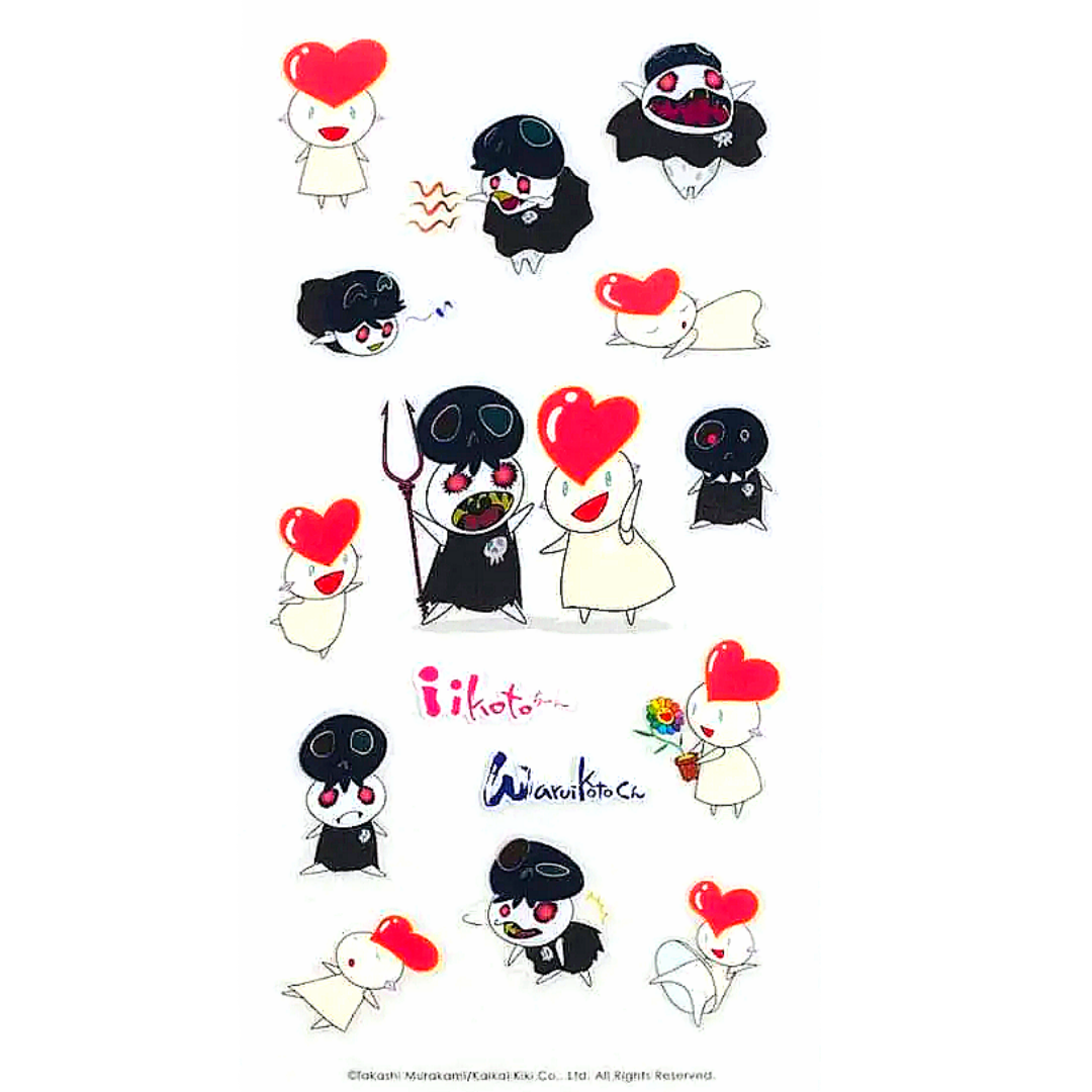 카이카이키키 스티커 Iikoto-chan Waruikoto kun Takashi Murakami Stickers - 메인 이미지
