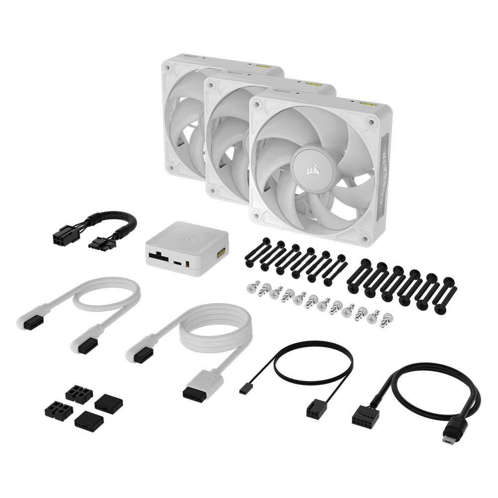 커세어 iCUE LINK RX120 MAX RGB 화이트, 3팩 - 상세 이미지 5
