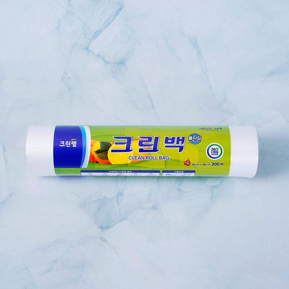 메가마트 크린랩 크린백 롤형 대 30cmx40cmx200매 - 메인 이미지
