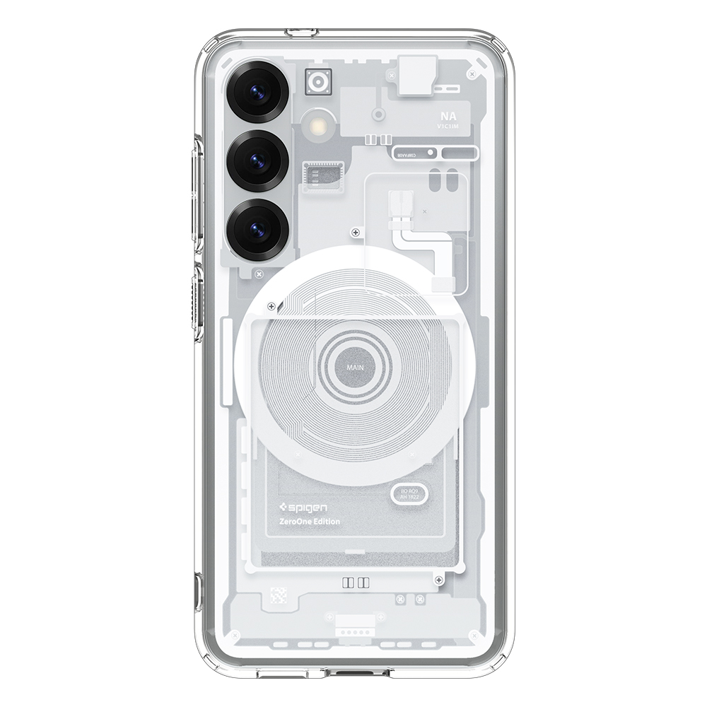 QI2 충전 케이스 슈피겐 갤럭시 맥세이프 케이스 울트라하이브리드맥핏 제로원 화이트, 갤럭시S25 플러스