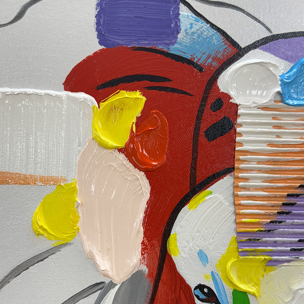코끼리 액자 그림 북유럽 엘레펀트 (60x90cm) - 상세 이미지 4