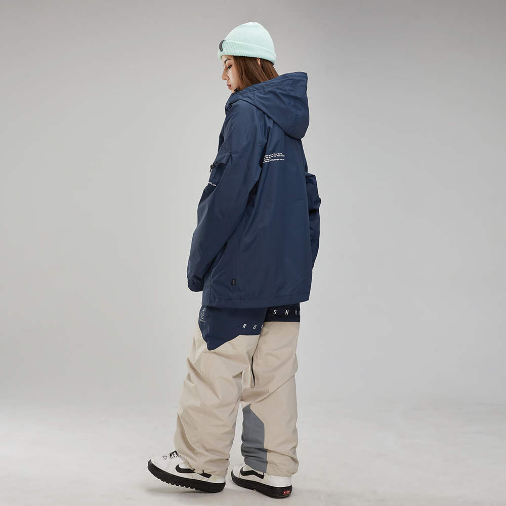 CLASSIC EAZY JACKET (NAVY) : 롬프보드복
