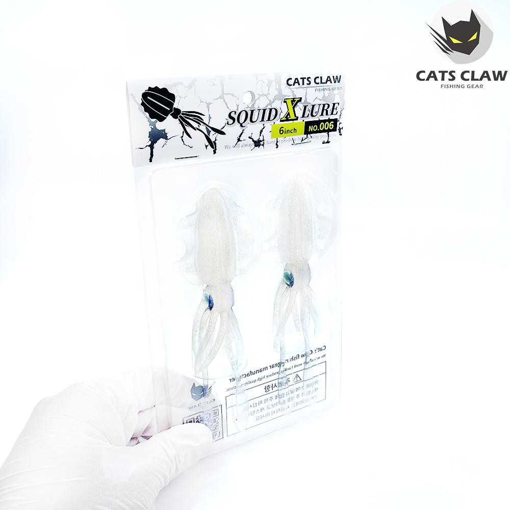 캣츠크로우 스퀴드엑스 광어웜 다운샷웜 006 진주펄, 15cm - 상세 이미지 2