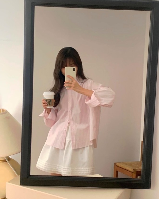 (당일배송) liter 리터 소피아 레이스 스커트 밴딩 a라인 플레어 셔링 미니 치마 상세 이미지 3