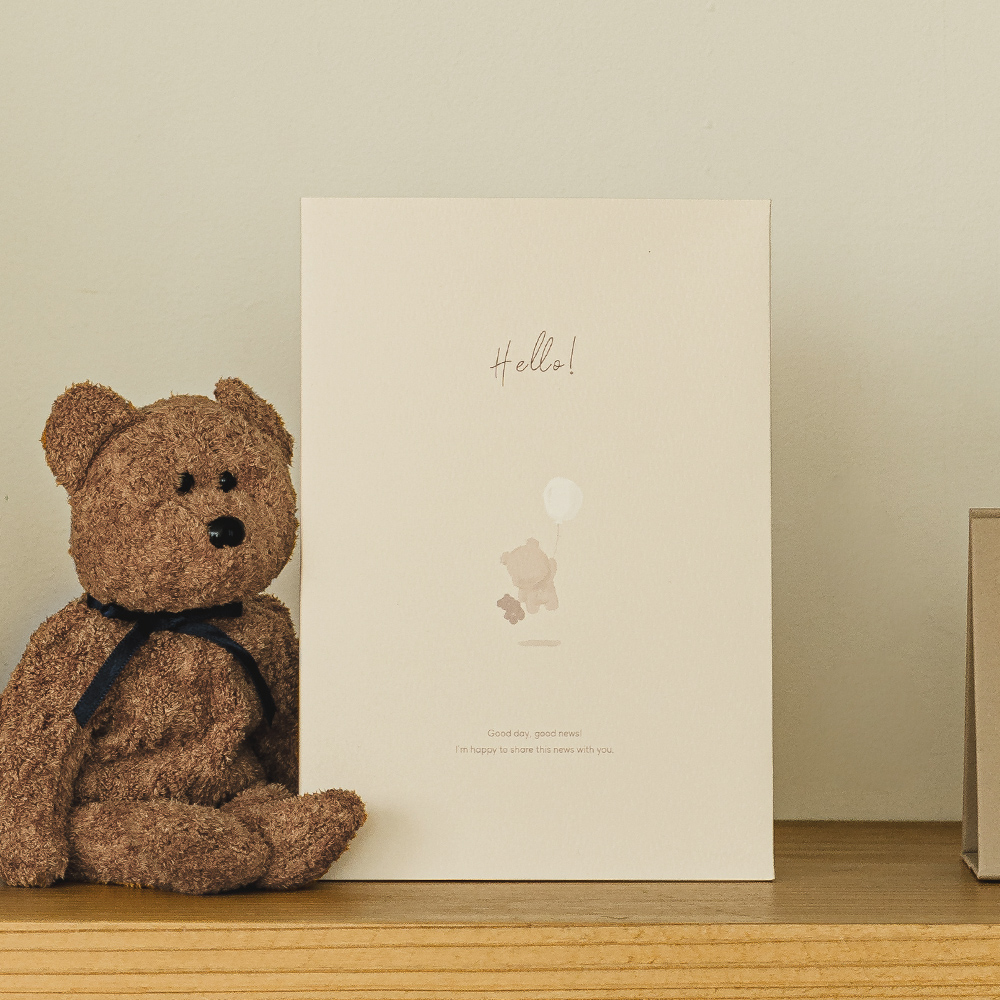 임밍아웃 녹음 카드 심장소리 임신 서프라이즈 이벤트 선물 버드