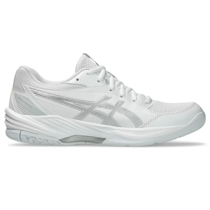 아식스 asics 업코트 6 여성 핸드볼화 1072A107-100 화이트x퓨어실버 - 상세 이미지 4