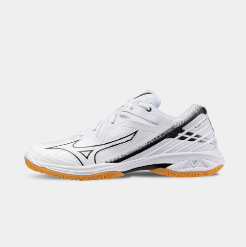 미즈노 MIZUNO 웨이브 클로3 71GA244328 화이트 블랙 배드민턴화 배구화 탁구화 인도어화 핸드볼화 체대입시화 - 상세 이미지 2