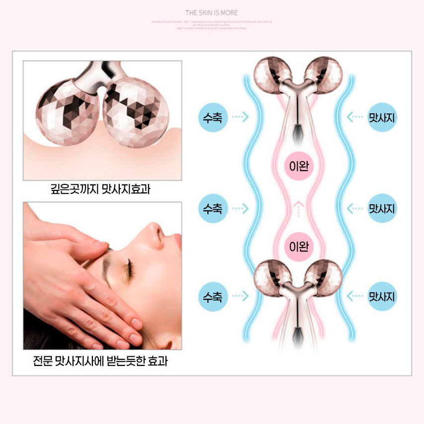 전신 바디 괄사 롤러 마사지기 스틱 얼굴 경락 리프팅 도구 기구 두피 다리 마사지 효과 - 상세 이미지 4