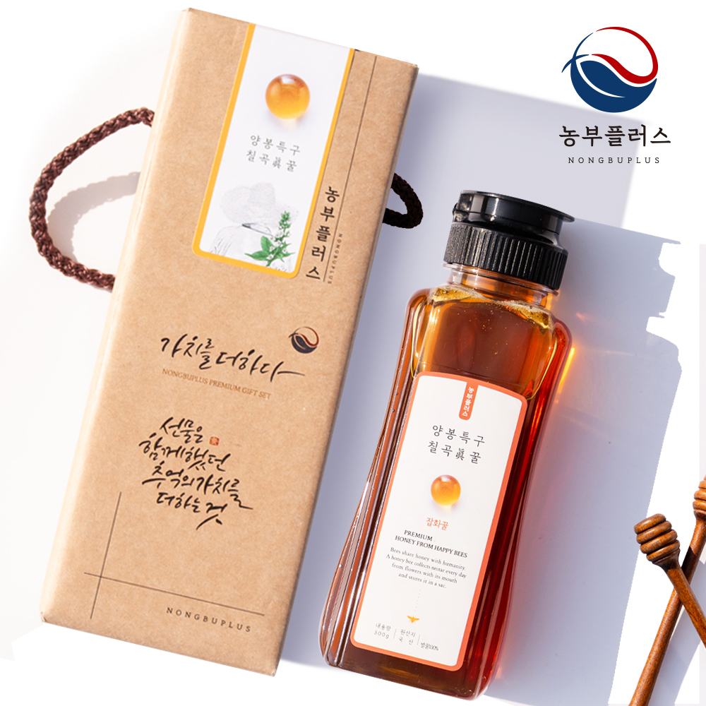 국산 토종꿀 아카시아꿀 300g 1병 선물세트 농부플러스 - 상세 이미지 3