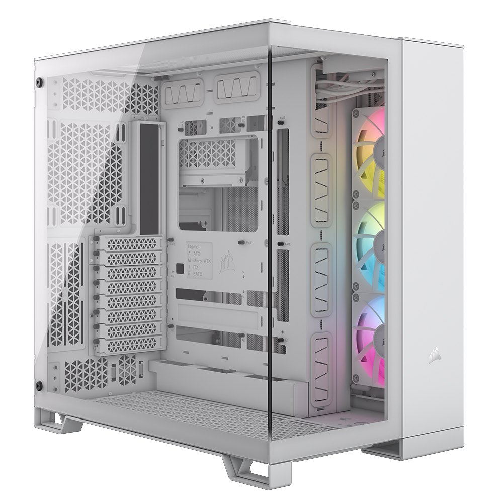 커세어 6500X RGB 미들타워 PC케이스 화이트 - 상품 이미지