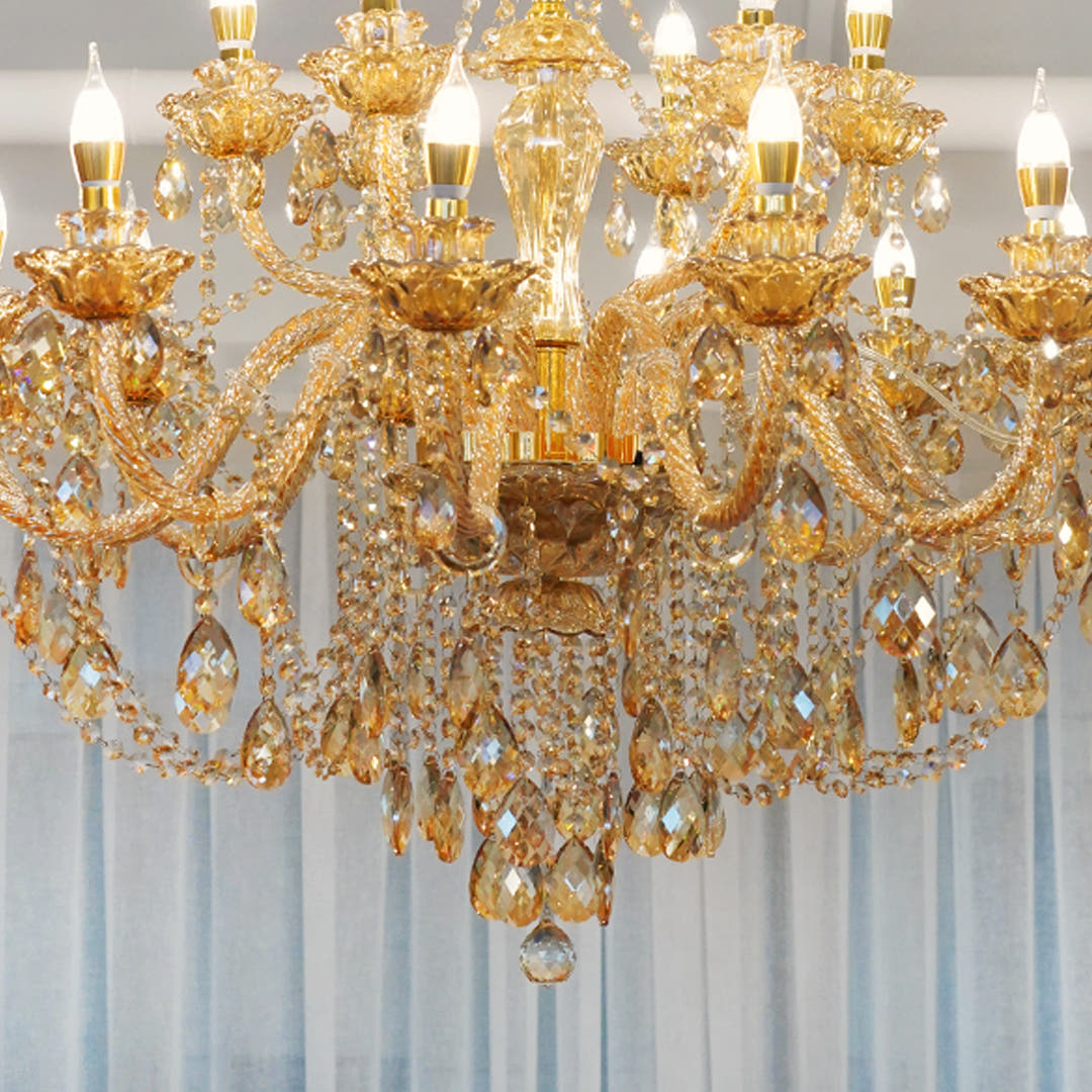 샹들리에 조명 샹드리에 대형 거실 크리스탈 샹제리제 18등 골드