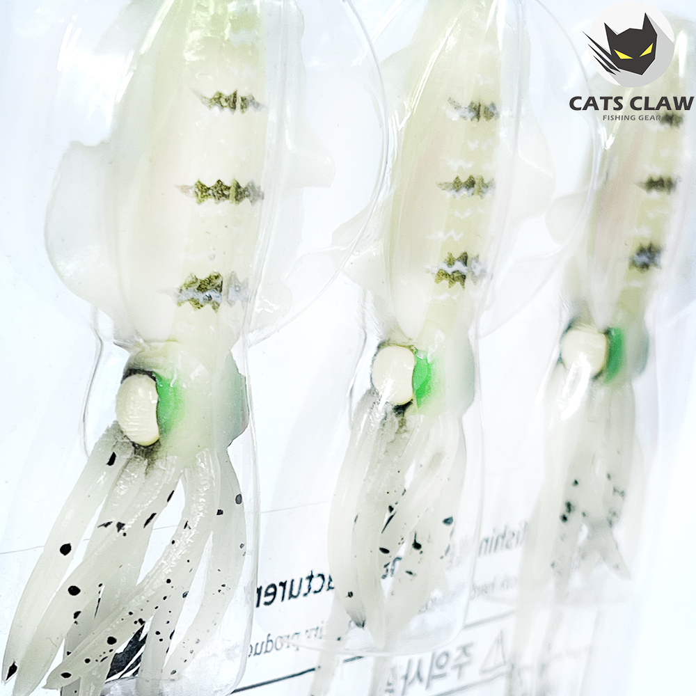 캣츠크로우 스퀴드엑스 광어웜 다운샷웜 002 펄실버, 10cm(4인치) - 상세 이미지 3