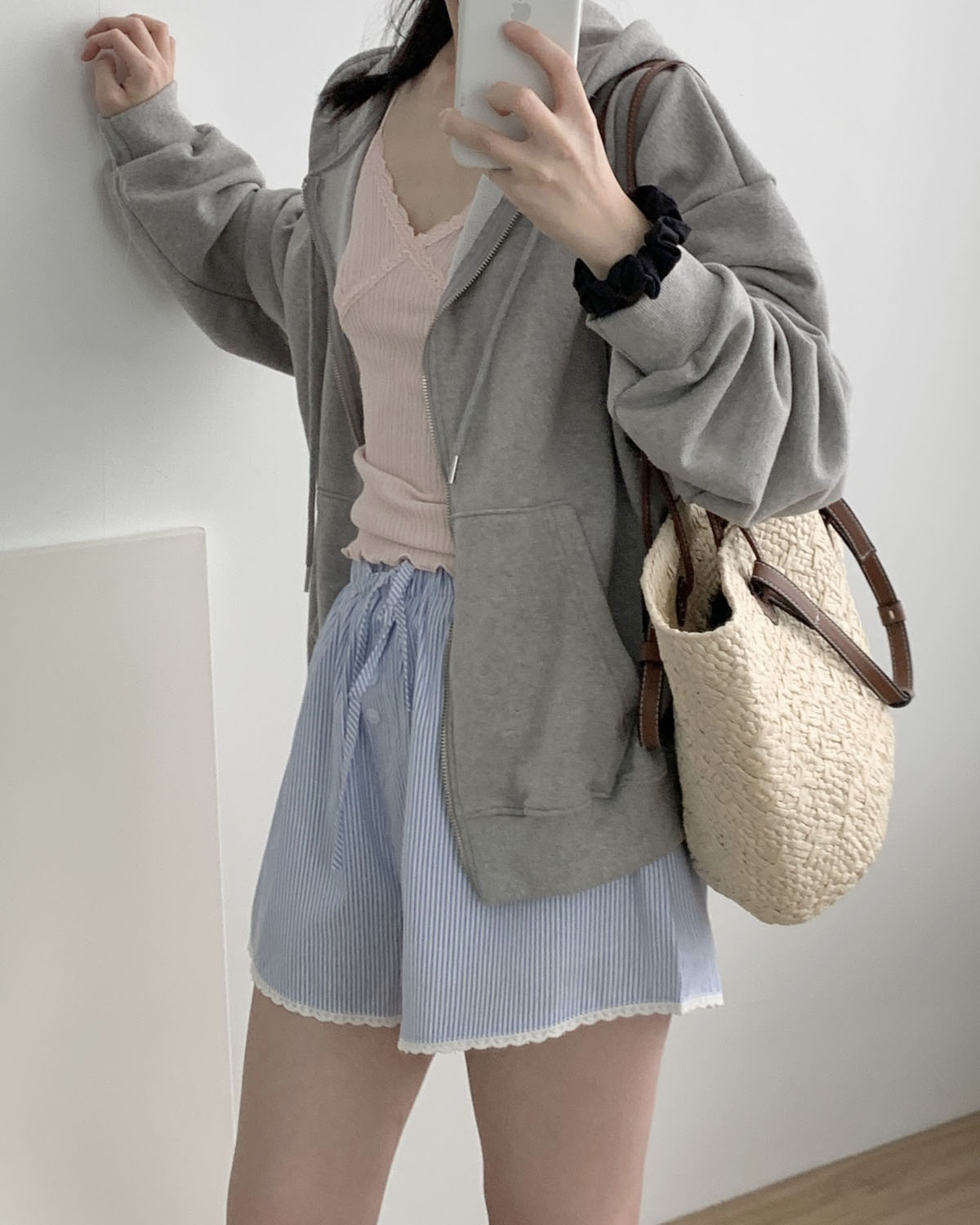 멜빌 레이스 나시 골지 레이스 크롭 이너탑 이너티 웨어링무드 (3c) - 상세 이미지 5
