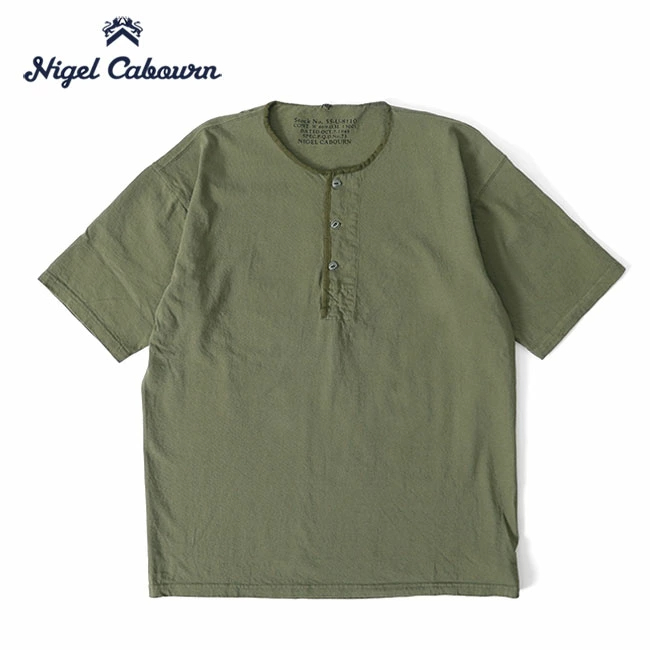 나이젤 카본 50s HENLEY NECK SHIRT 헨리넥 반팔 셔츠 80460021025 - 상세 이미지 5