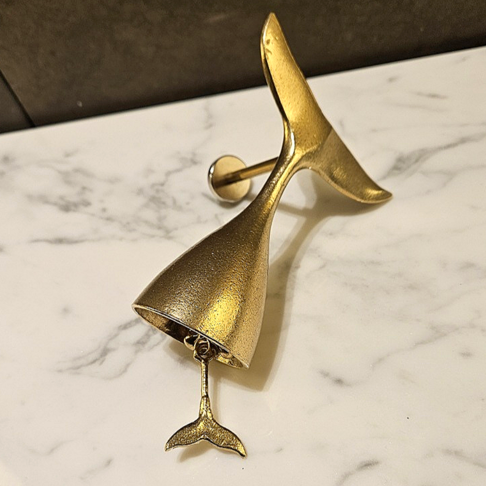 현관종 풍경종 도어벨 황금 고래 한국수공예 집들이 개업 이사 외국인 선물