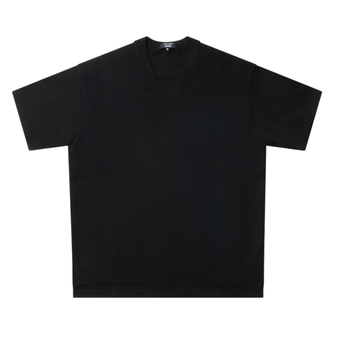 꼼데가르송 옴므 반팔티 Cotton Jersey X Polyester Knit T-Shirts HO-T006-051 - 메인 이미지