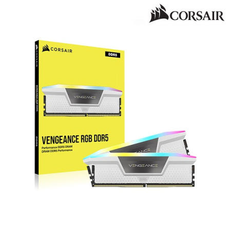 커세어 커세어 DDR5-6000 CL30 VENGEANCE RGB DP WHITE 패키지 (64GB(32Gx2))