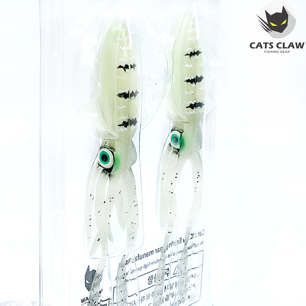 캣츠크로우 스퀴드엑스 광어웜 다운샷웜 002 펄실버, 15cm - 상세 이미지 3