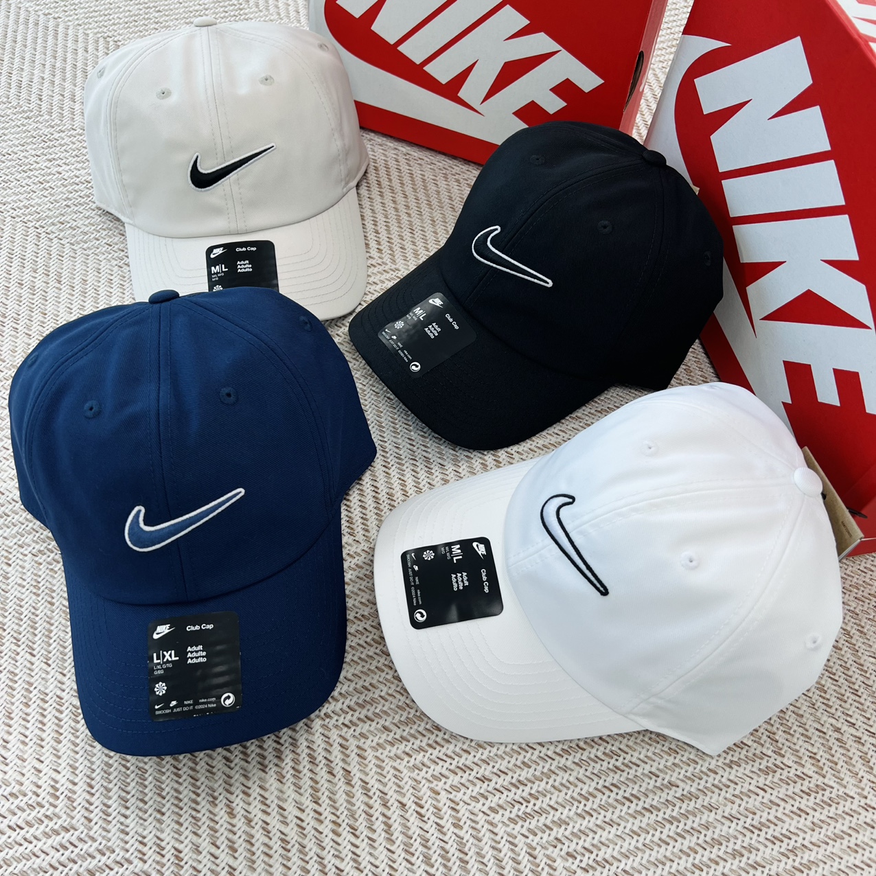(국내매장) 나이키 스우시 모자 클럽 언스트럭처 캡 대두 빅사이즈 깊은 볼캡