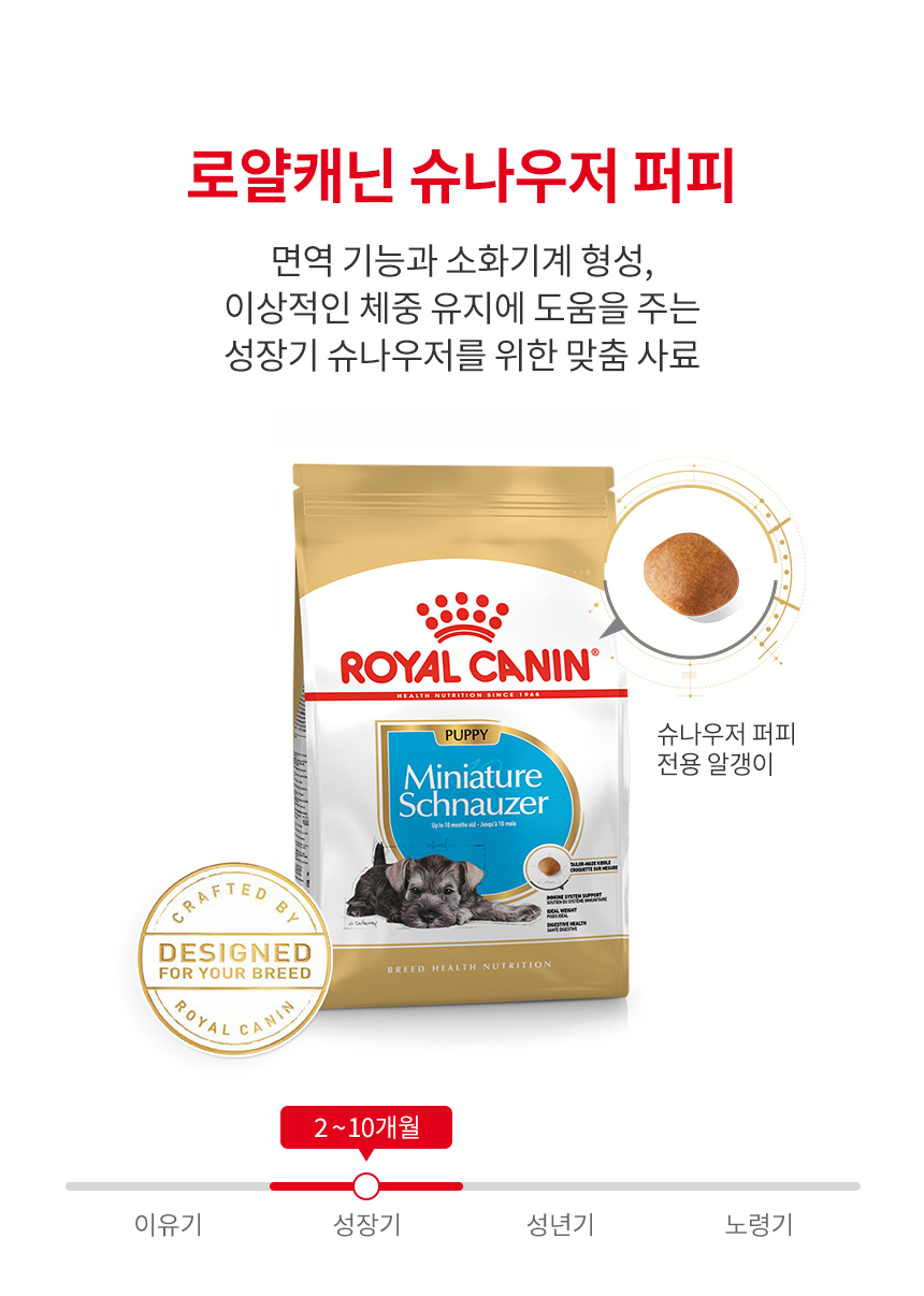 로얄캐닌 독 슈나우져 미니어쳐 퍼피, 1.5kg, 1개 - 상세 이미지 3