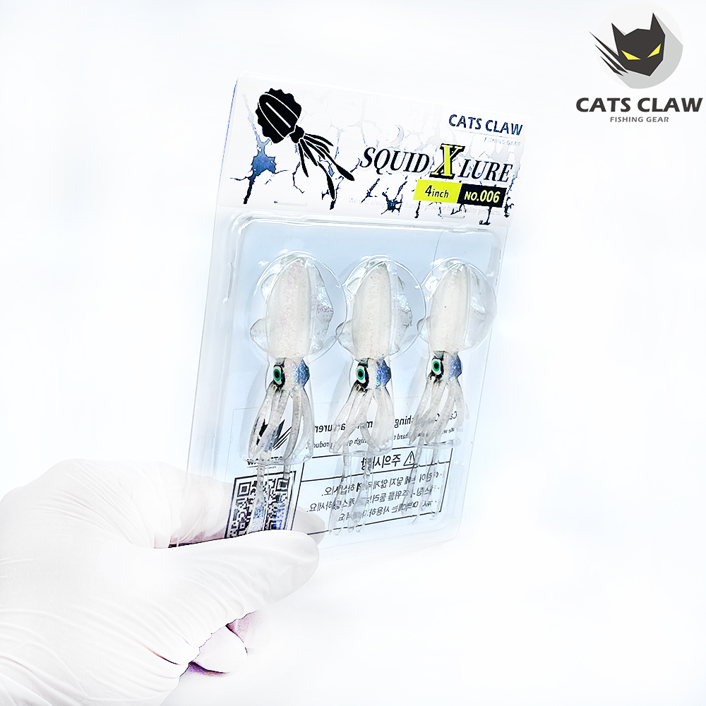 캣츠크로우 스퀴드엑스 광어웜 다운샷웜 006 진주펄, 10cm(4인치) - 상세 이미지 2