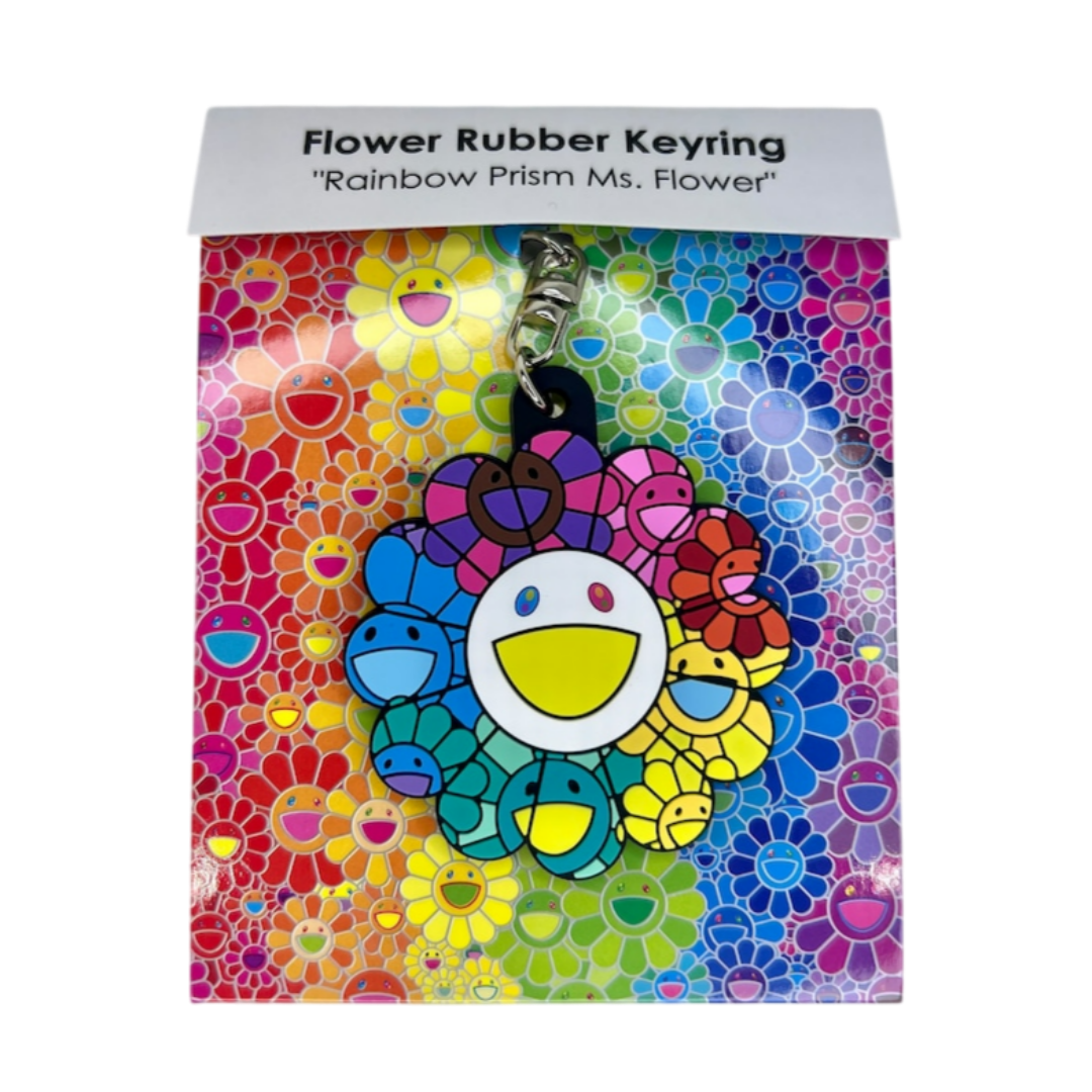 카이카이키키 키링 Flower Rubber keyring rainbow prism - 상품 이미지