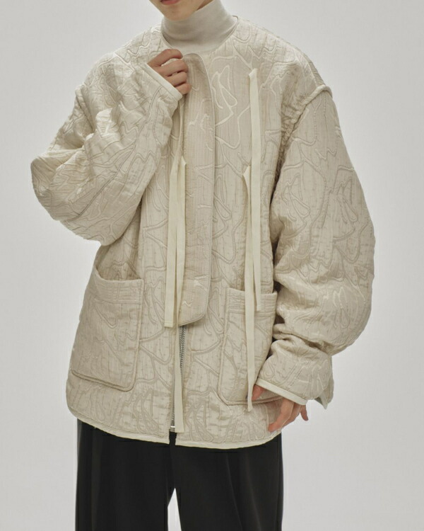 투데이풀 Jacquard Piping Blouson 자카드 파이핑 블루종 12510204 - 상세 이미지 4