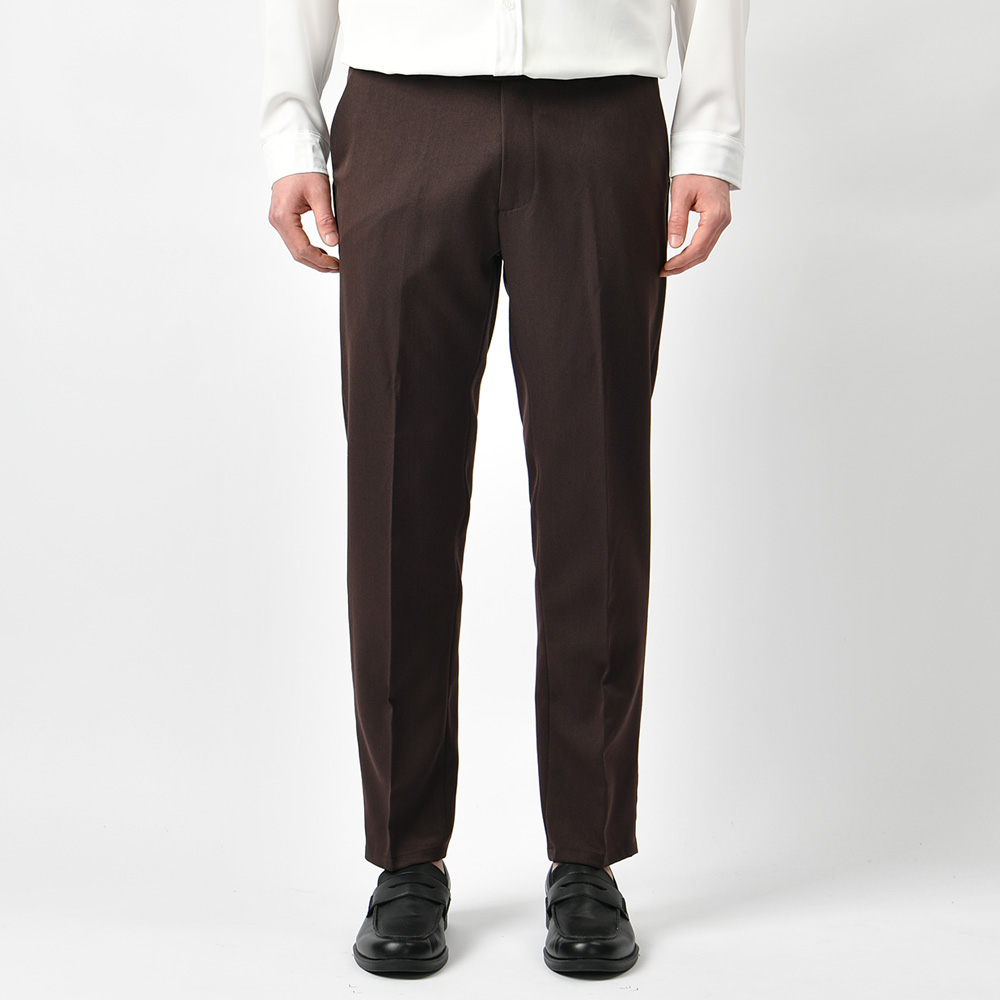 남자 슬랙스 정장바지 히든밴딩 스판 링클프리 9부 10부 바지 - 상세 이미지 4