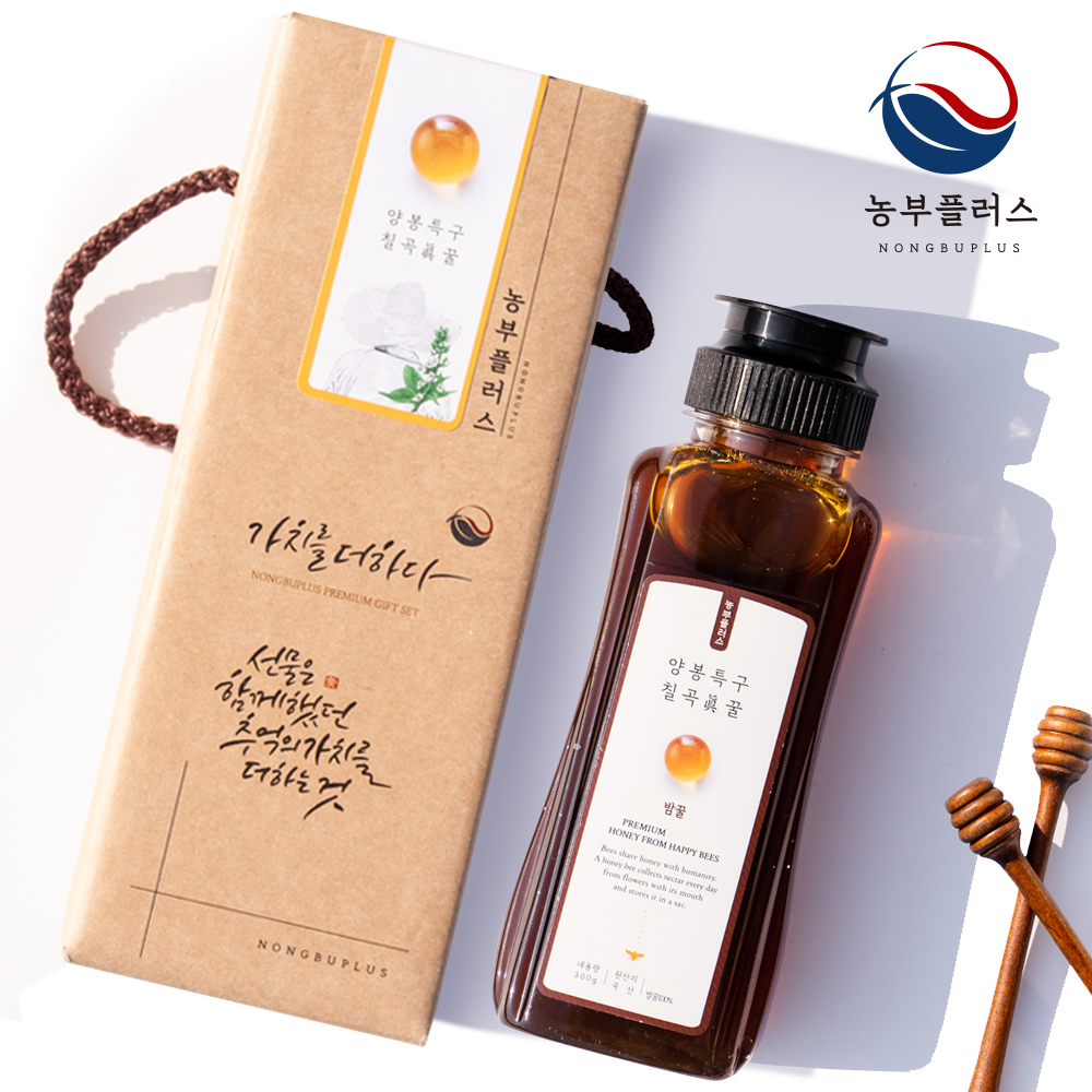 국산 토종꿀 아카시아꿀 300g 1병 선물세트 농부플러스 - 상세 이미지 5