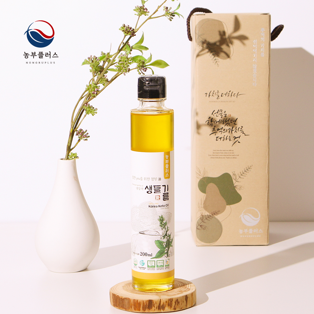 국산 냉압착 생들기름 300ml 1병 선물세트 농부플러스 - 상세 이미지 4