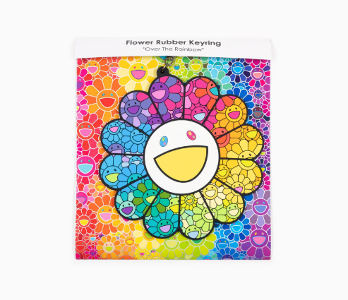 카이카이키키 키링 Flower Rubber keyring rainbow prism - 상세 이미지 2