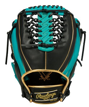 롤링스 Rawlings 하이퍼 테크 컬러 골드 야구 글러브 양손 던지기용 블랙x그린 - 상품 이미지