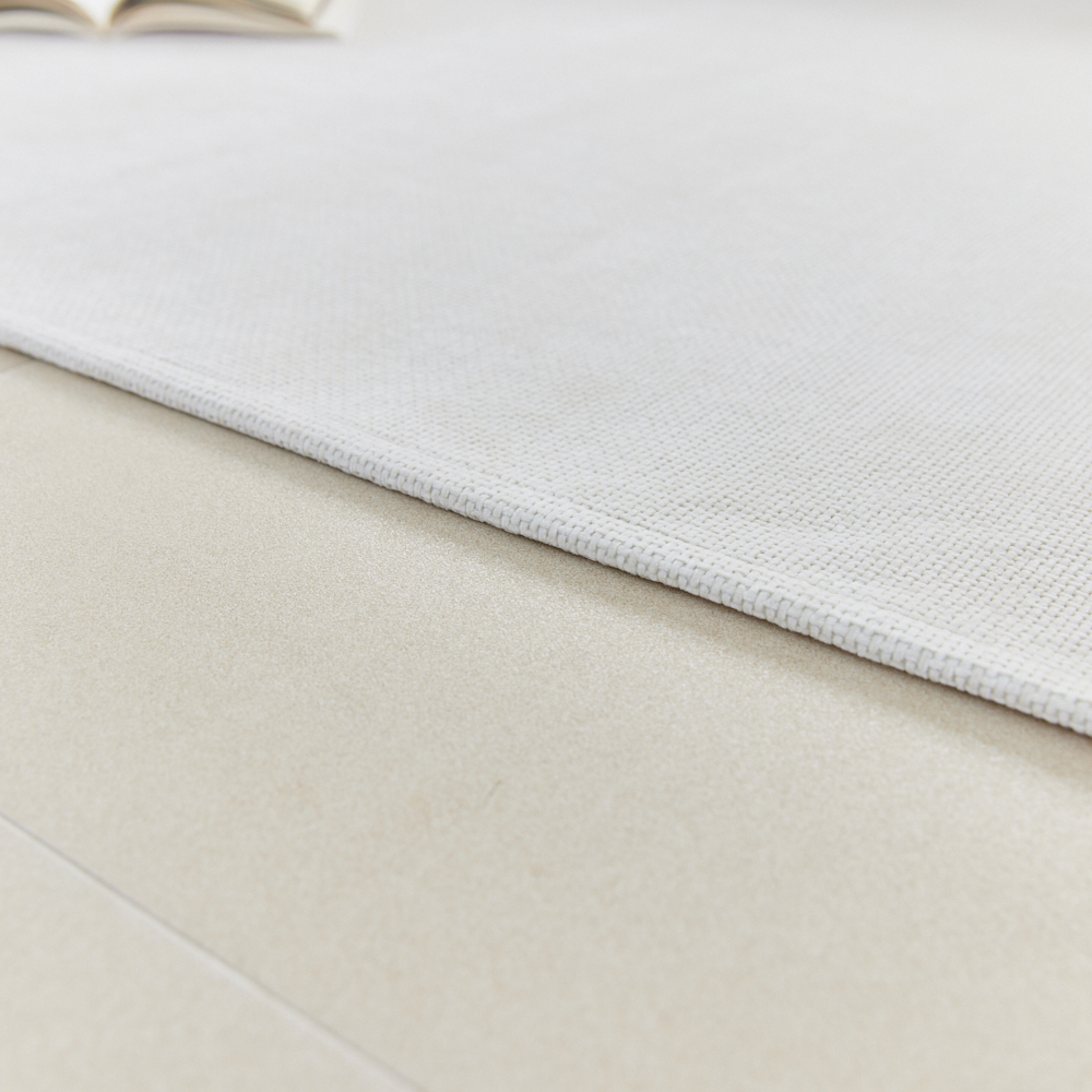 체크 생활 방수 러그 단모 워셔블 거실 카페트 베이지, 230x170cm