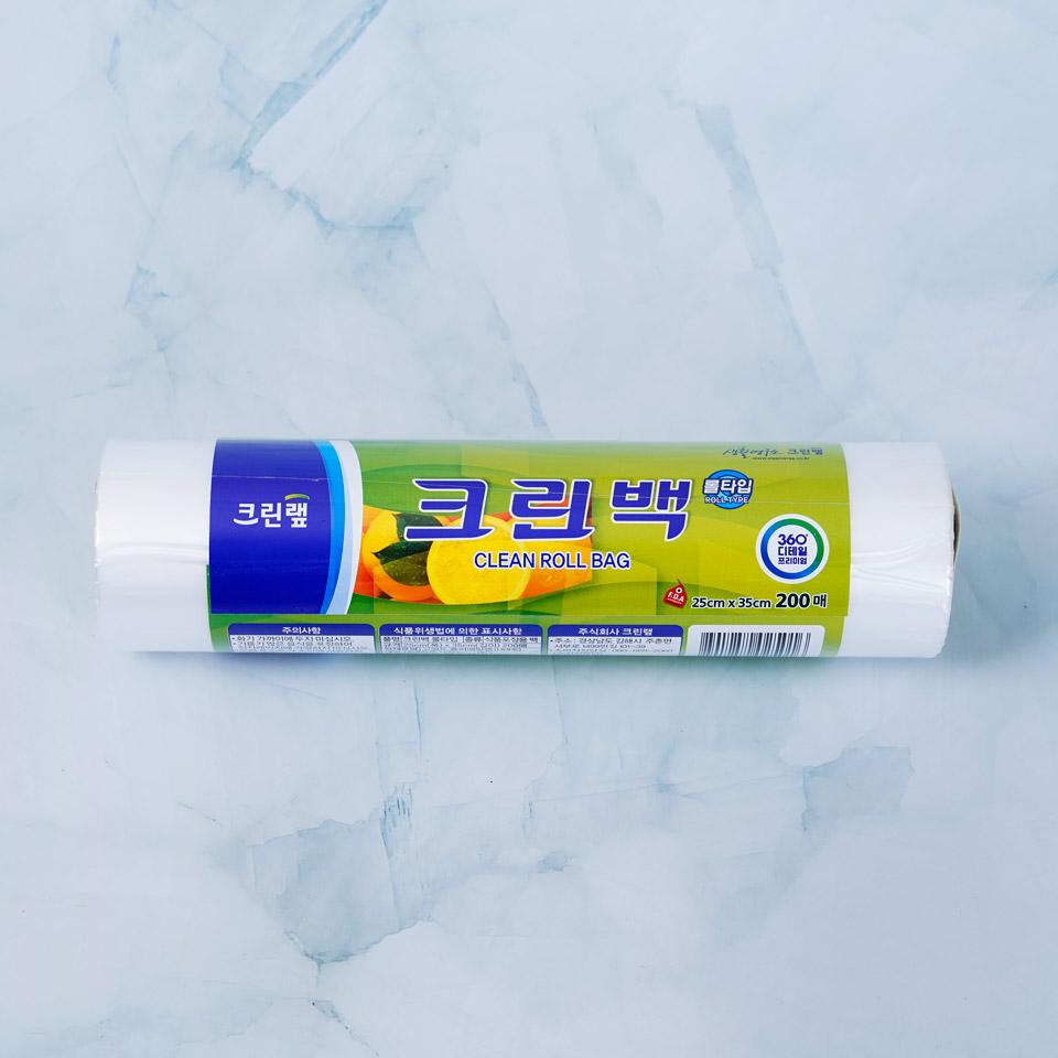 메가마트 크린랩 크린백 중 롤형 25cmx35cmx200매 - 메인 이미지