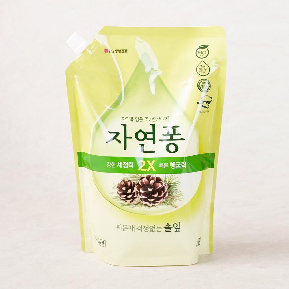 메가마트 LG 자연퐁 솔잎 주방세제  1.18L - 상품 이미지