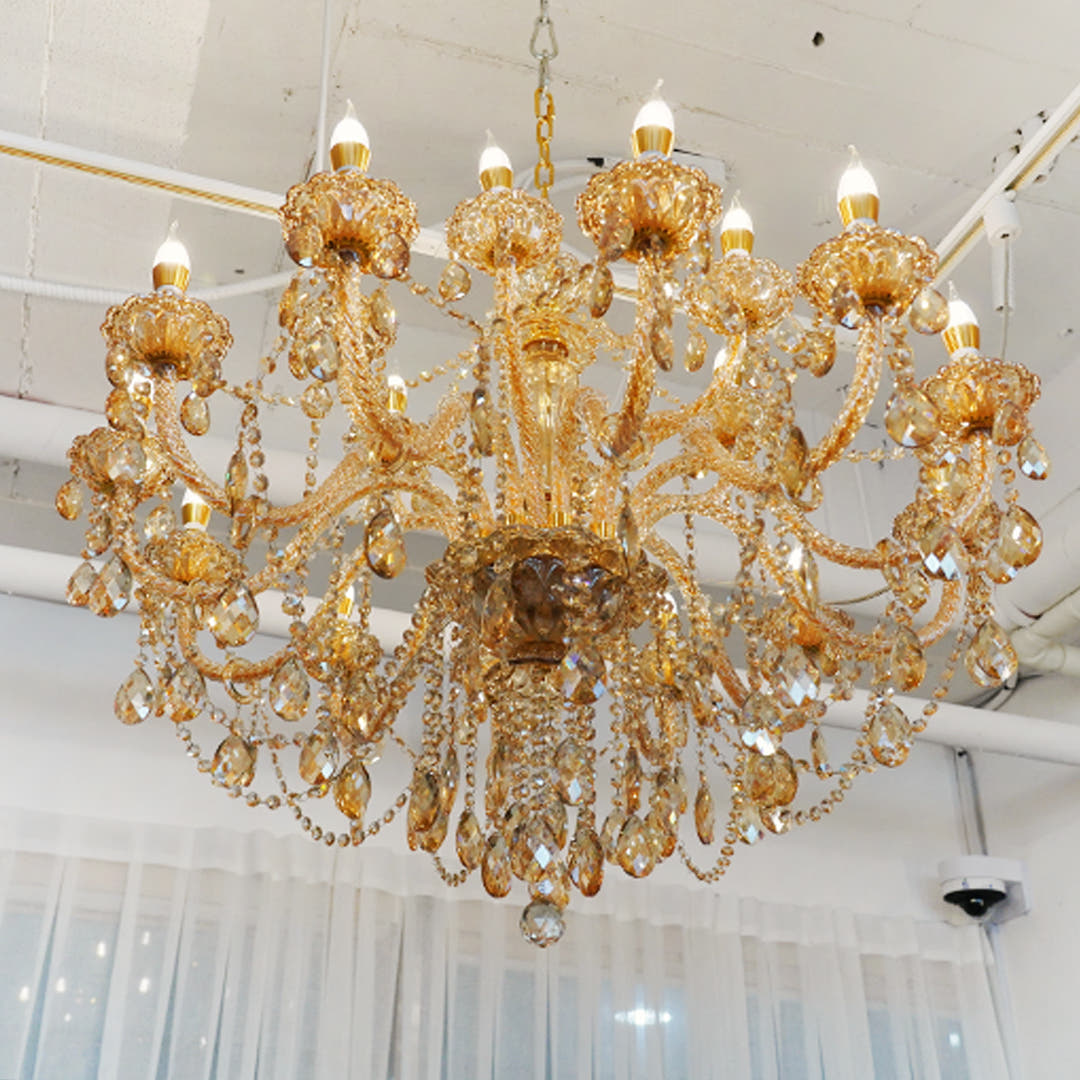 샹들리에 조명 샹드리에 대형 거실 크리스탈 샹제리제 18등 골드