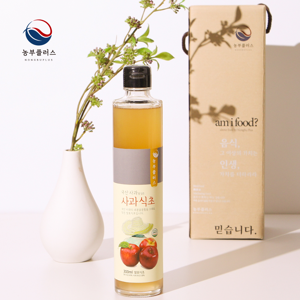 농부플러스 자연발효 다시마식초 300ml 1병 선물세트 - 상세 이미지 3