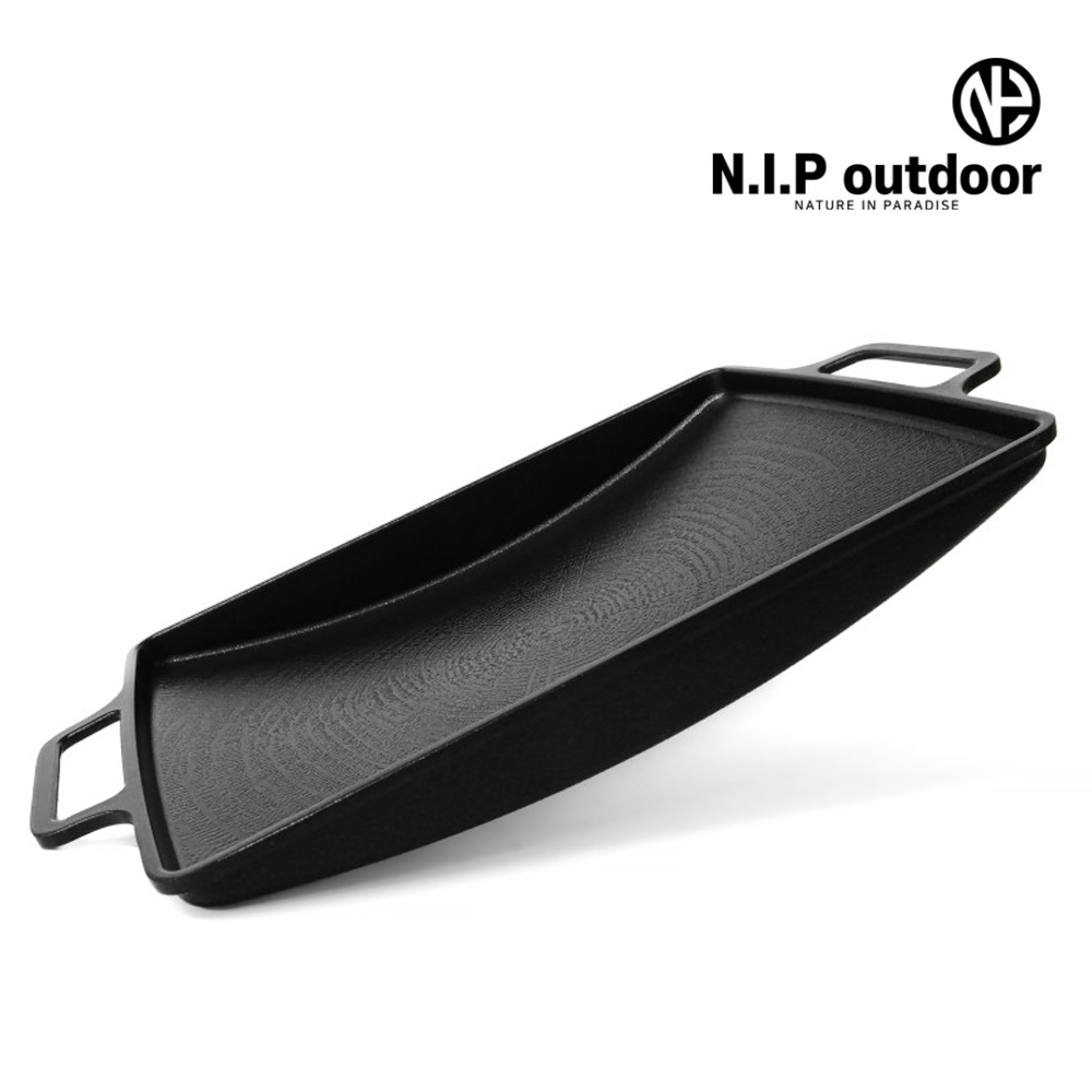 N.I.P 플랫 그리들 팬 / 사각 깊은 미니 전골 인덕션겸용 IGT 플랫버너 호환