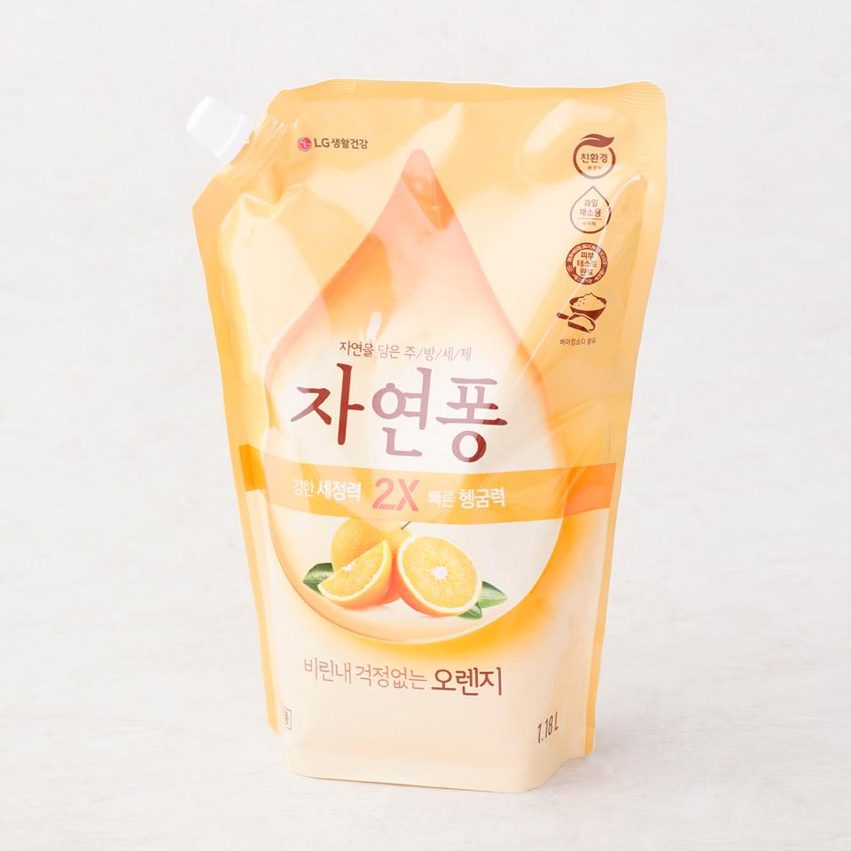 메가마트 LG 자연퐁 오렌지 주방세제  1.18L - 상세 이미지 2