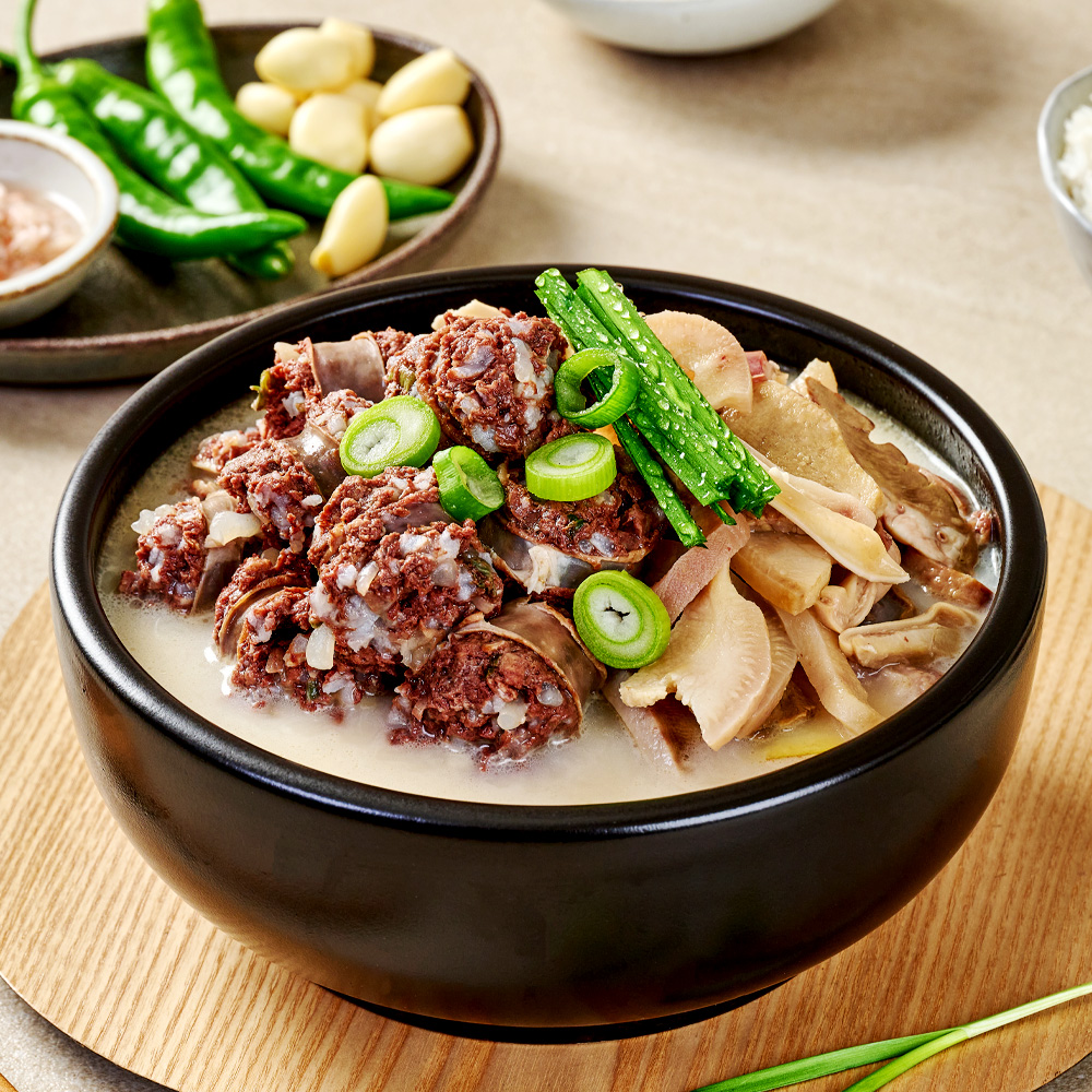 프리미엄 맑은 돼지국밥 600g 캠핑 순대국 순대 국밥 밀키트 해장국