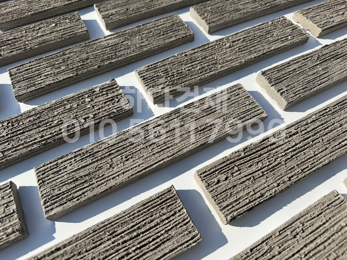 빗살무늬 점토타일 230x52x12T 그레이 / 하다건재