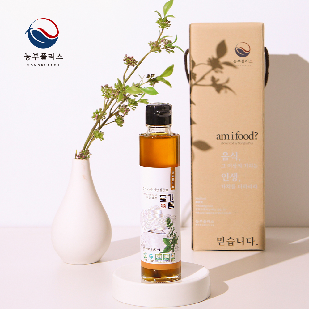 국산 저온압착 참기름 180ml 1병 선물세트 농부플러스 - 상세 이미지 2