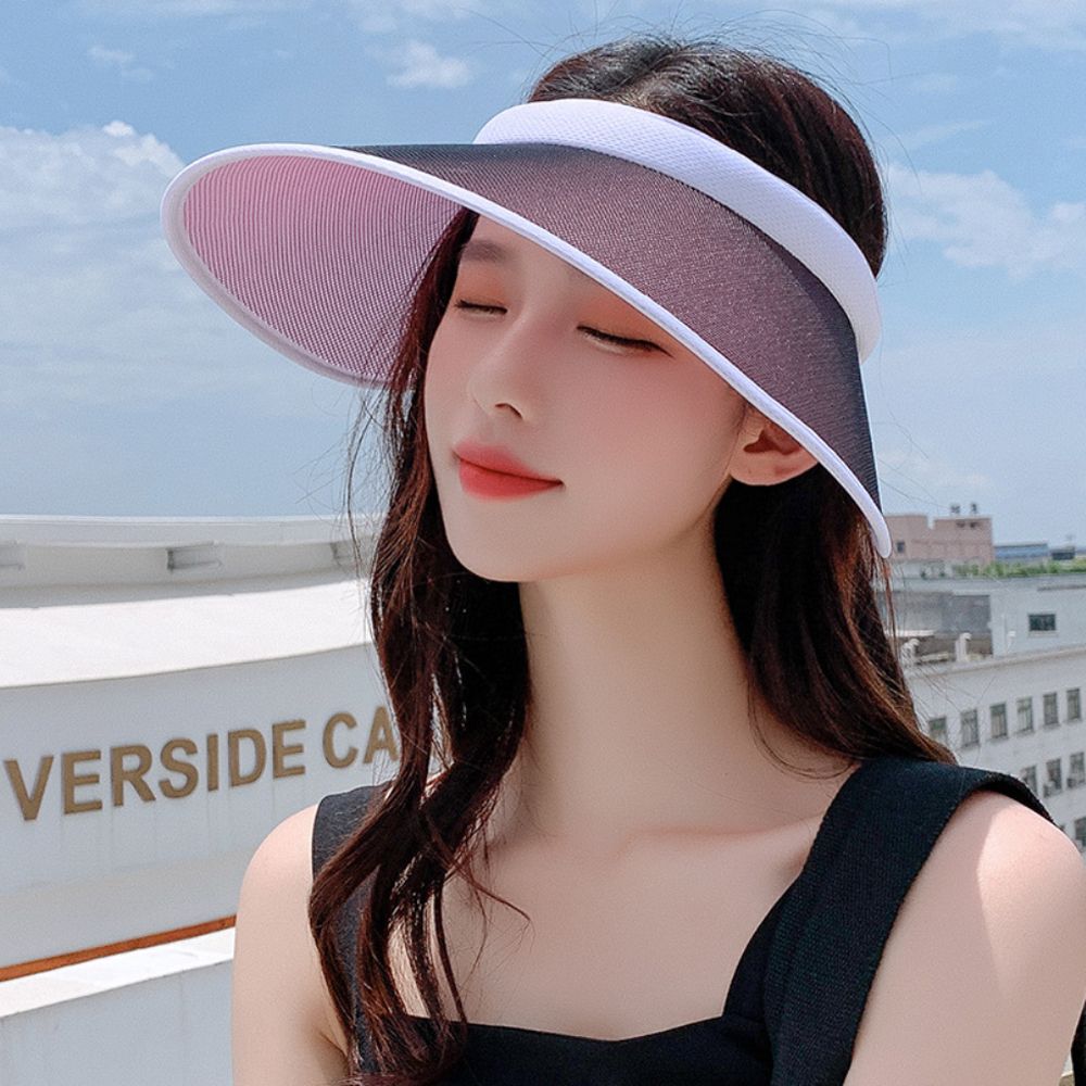 변색 여성 썬캡 자외선차단 얼굴 햇빛가리개 - 상세 이미지 2