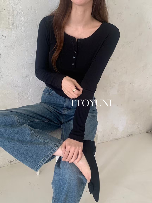 프리러브 freelove 매그넘 데님 일자핏 청바지 진청 떠유니 상세 이미지 9