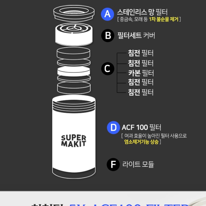 LED 워터탭 수도꼭지 불들어오는 조명 워터탭
