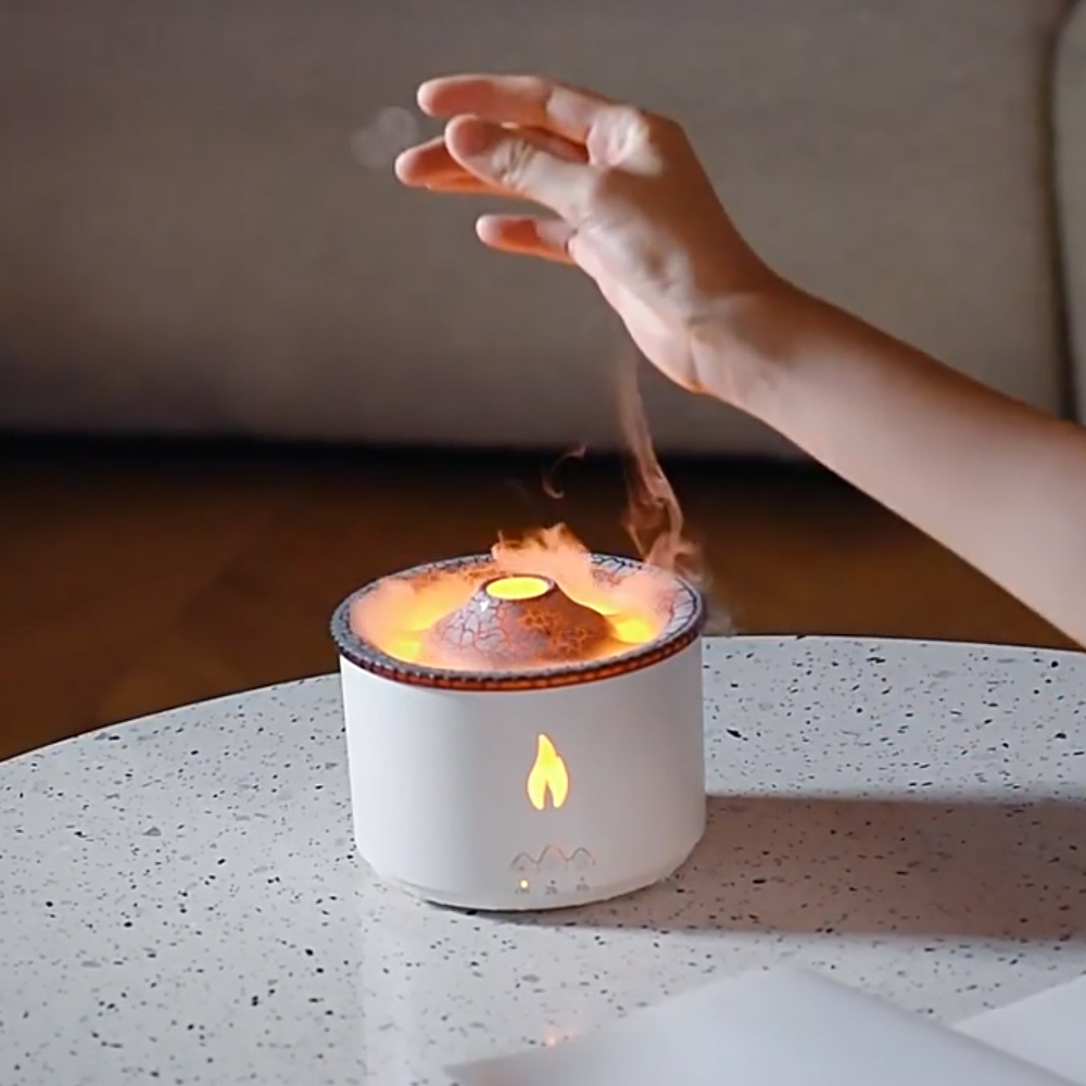 세척편한가습기 필터없는 청소쉬운 거실용 여행 사무실 불멍 원룸 캠핑 책상 미니 무드등