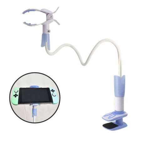 자바라 닌텐도거치대 스위치 거치대 게임패드 스탠드 라이트 침대 책상 누워서 각도조절