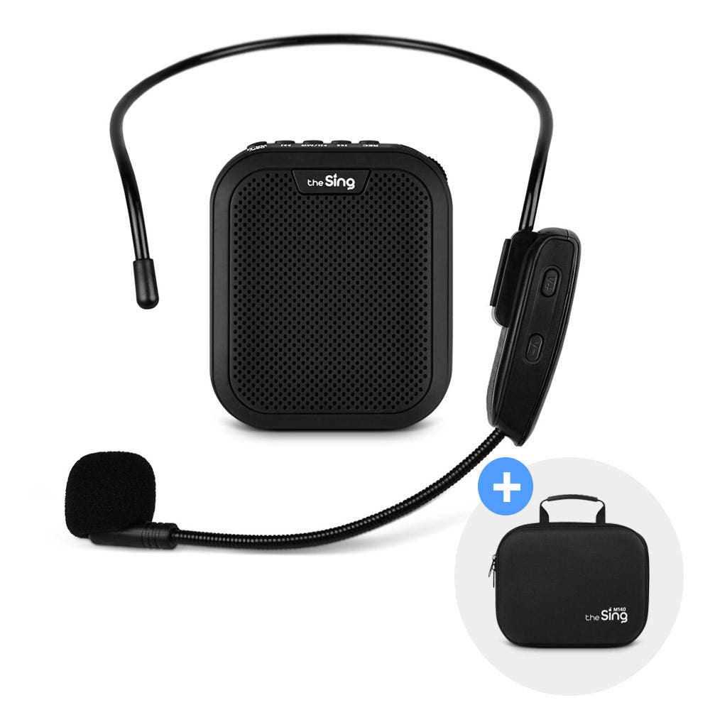 강의용무선마이크 블루투스 휴대용 헤드셋 마이크 세트 수업용 교사 가방 포함