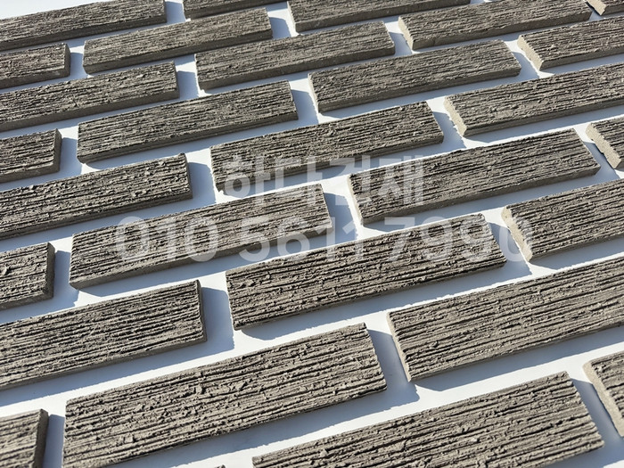 빗살무늬 점토타일 230x52x12T 그레이 / 하다건재